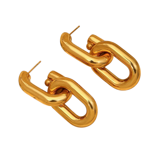 Bold link hoops Earrings